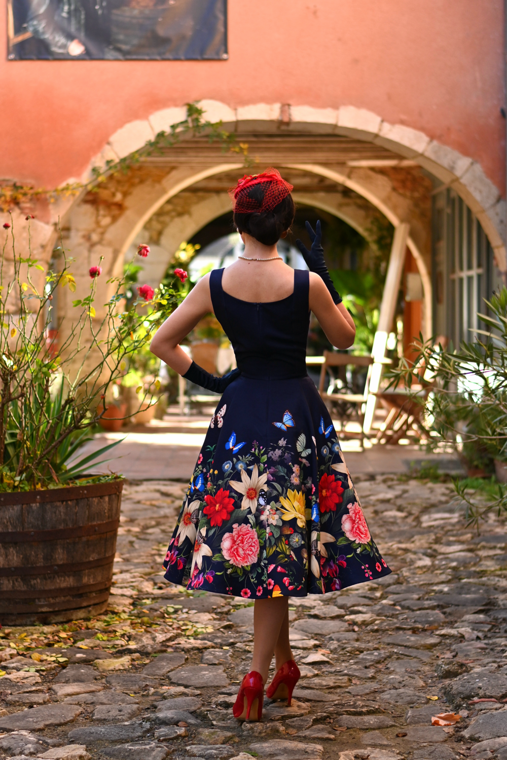 Moonlight Butterfly Swing Dress in Extended Sizing